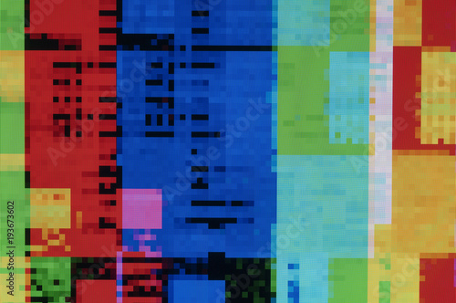 Pixel pattern of a digital glitch / Abstract background, pattern of a digital glitch.