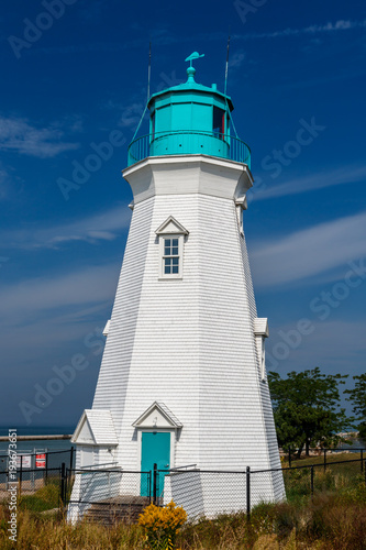 Beautiful lighthouse at Port Dalhousie Harbour  Ontario  Canada