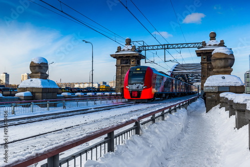Train of the Moscow central railway circle