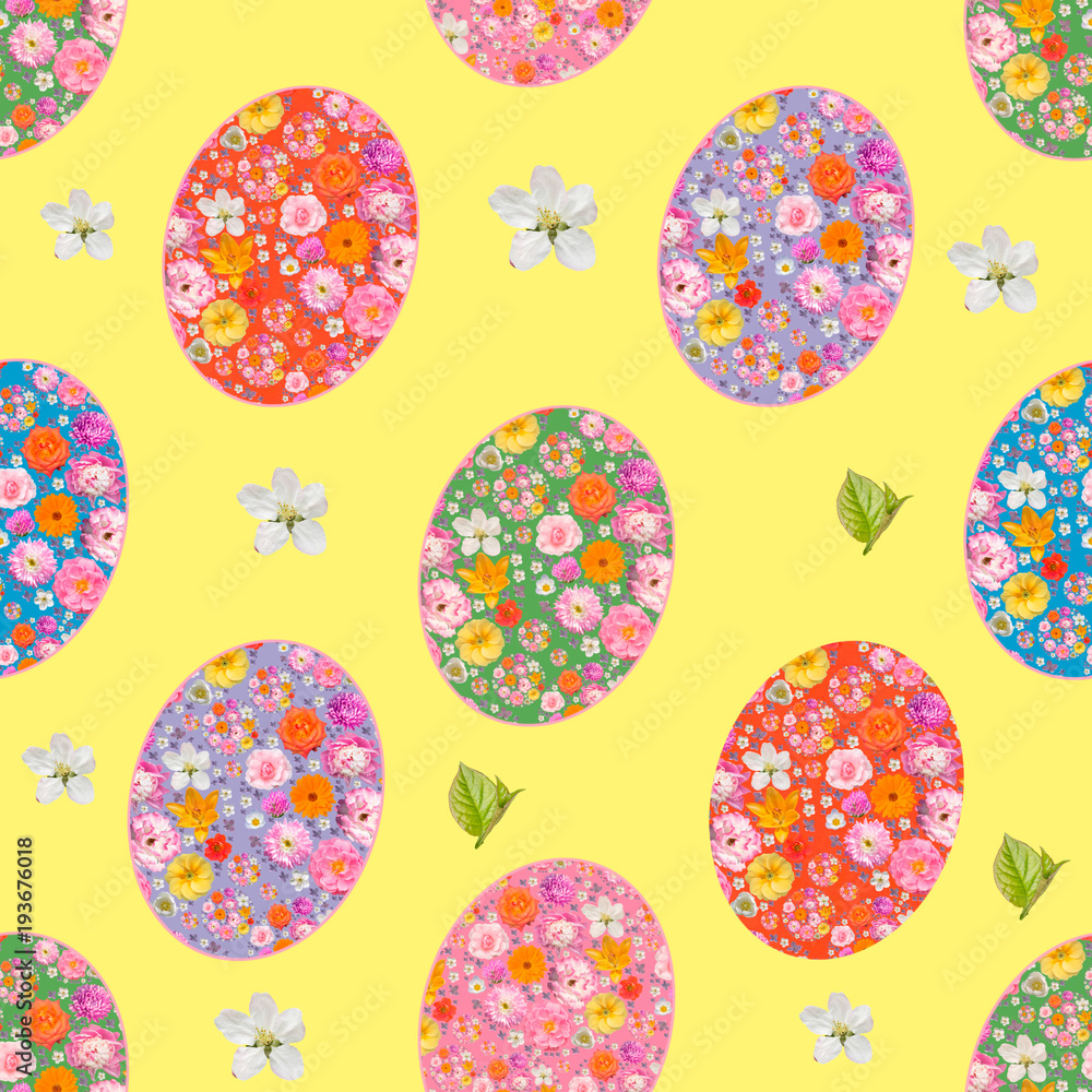 Easter eggs seamless pattern Easter eggs seamless pattern