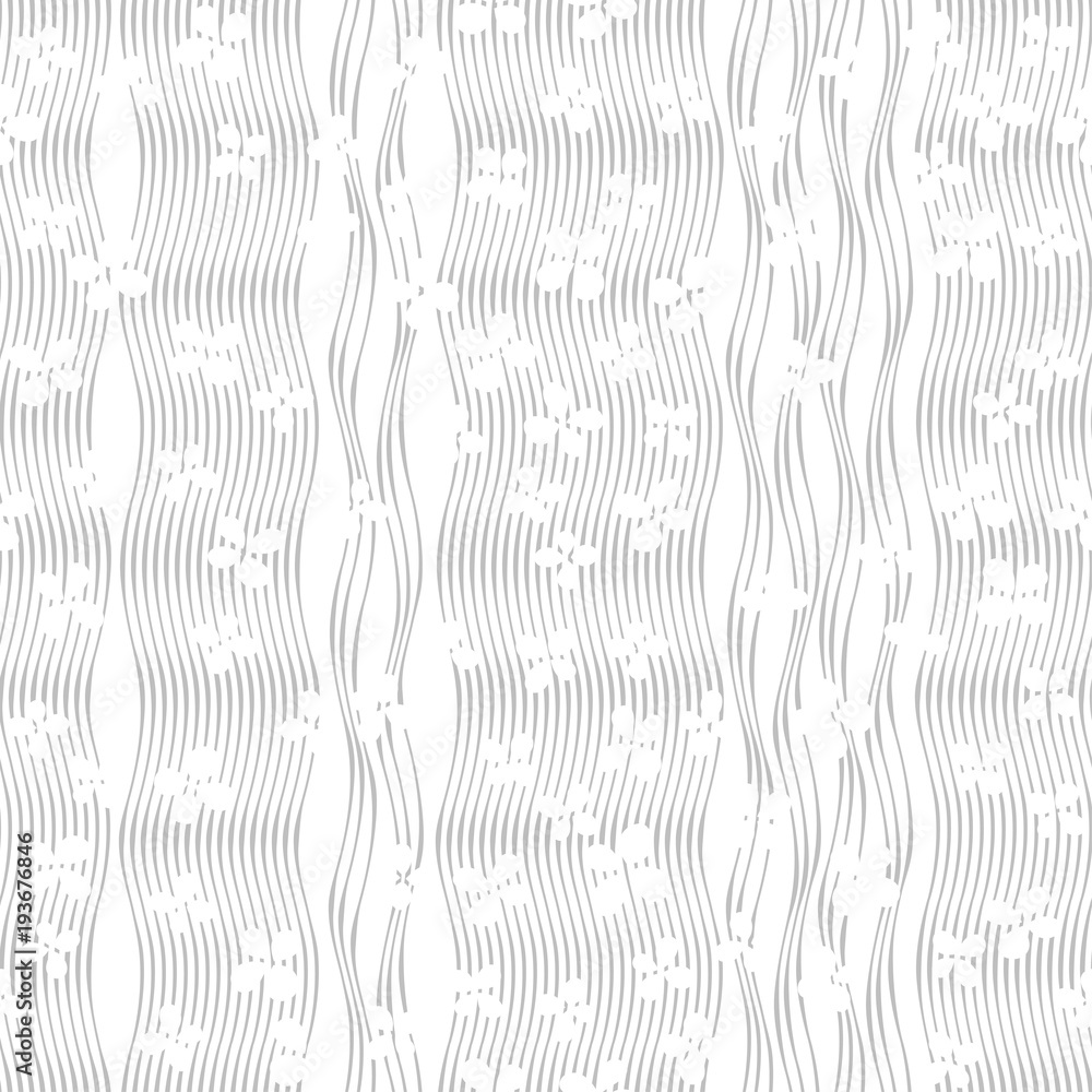 Floral abstract background. Seamless vector pattern.Monochrome illustration.