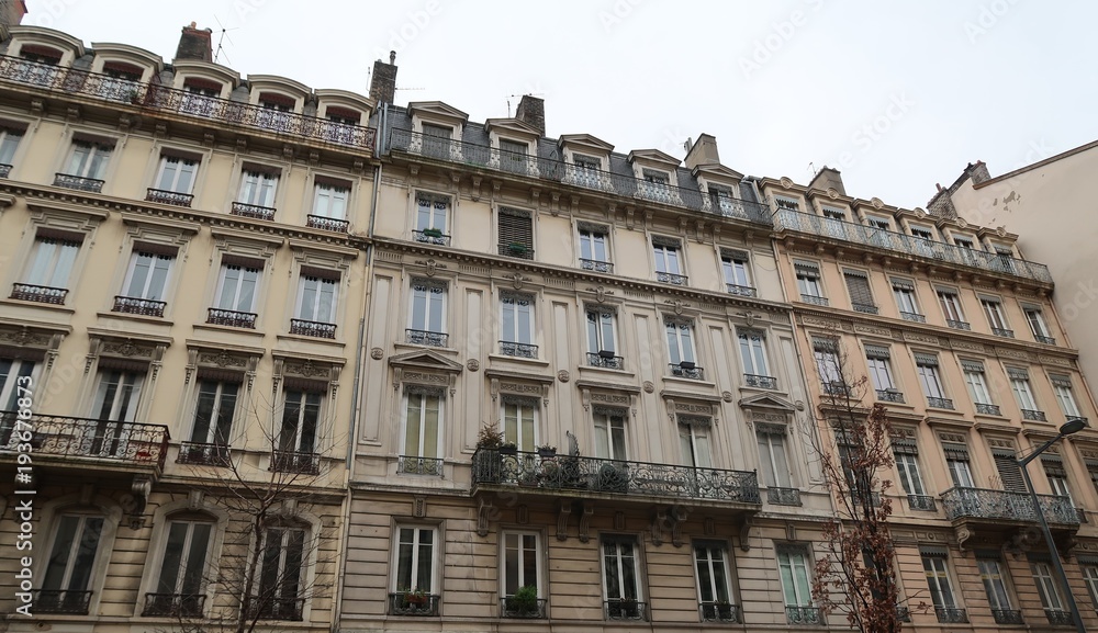 Buildings of Lyon, France