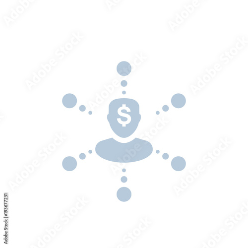 shareholder vector icon, investing, finance concept