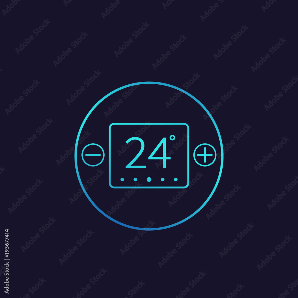 thermostat, temperature control icon thermostat, temperature control icon