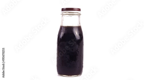 Black coffee isolated on white
