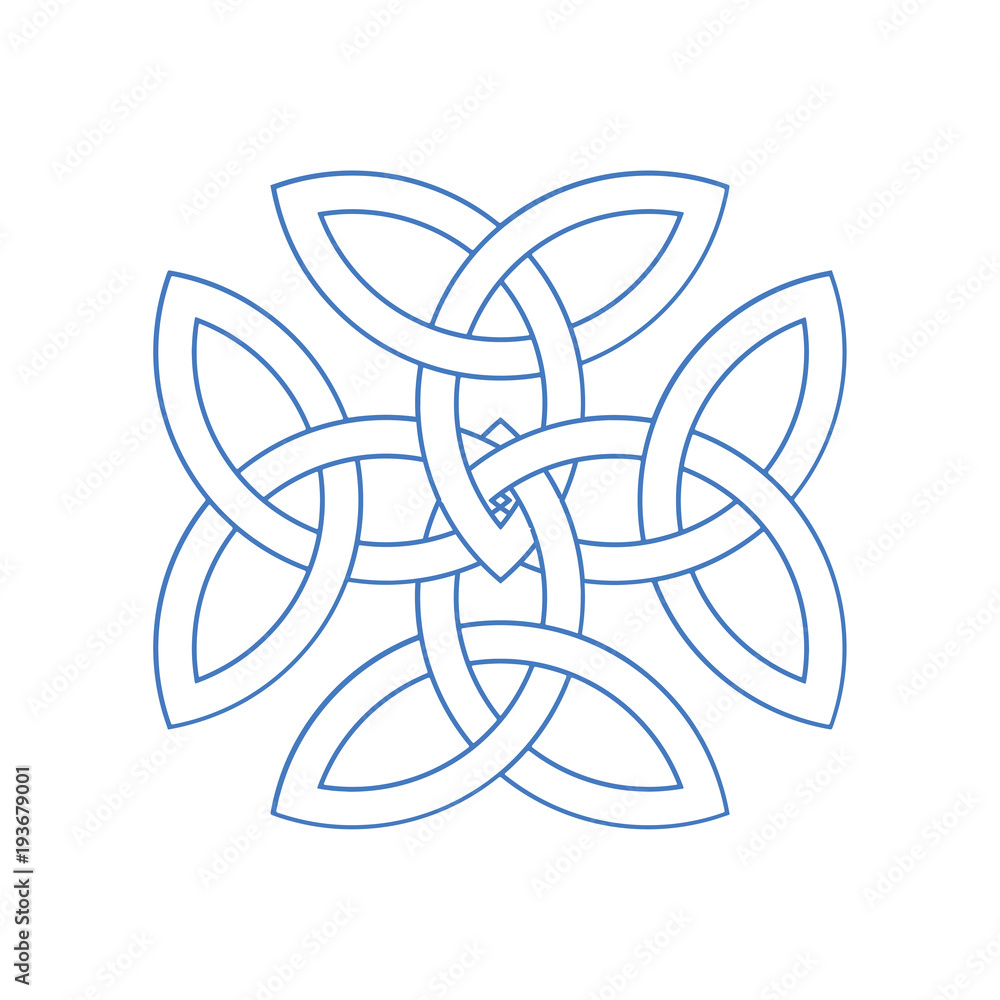 Vector illustration: variant of the Carolingian cross isolated. A Christian cross symbol formed by celtic knot triquetras, often associated with Emperor Charlemagne of the Holy Roman Empire. Vector illustration: variant of the Carolingian cross isolated. A Christian cross symbol formed by celtic knot triquetras, often associated with Emperor Charlemagne of the Holy Roman Empire.
