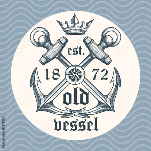 Vintage nautical emblem