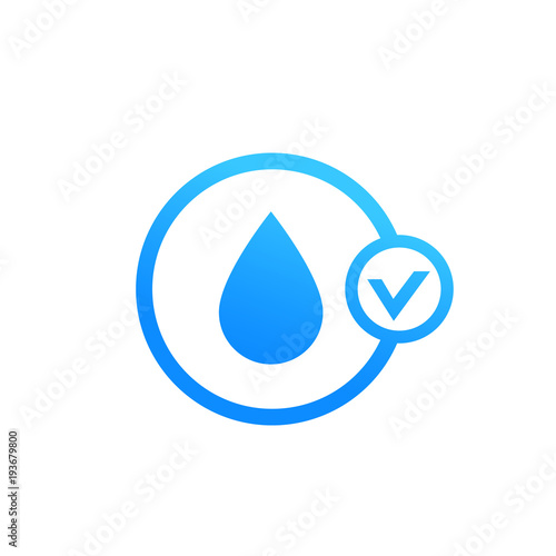 moistening vector icon on white
