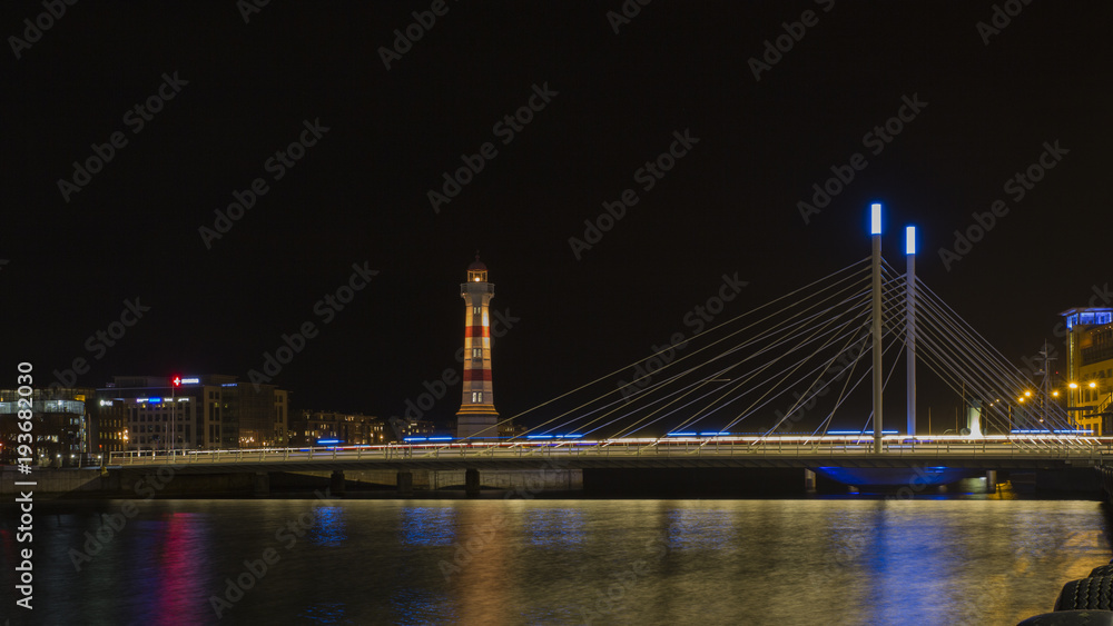 Fototapeta premium Night in Malmö Skåne