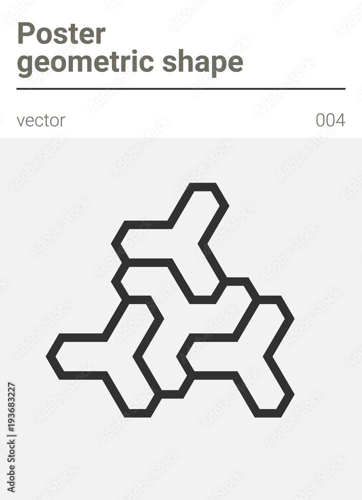 Poster minimal geometric vector shape Poster minimal geometric vector shape