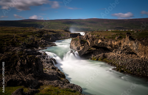 Godafoss waterfall in Iceland  Europe.