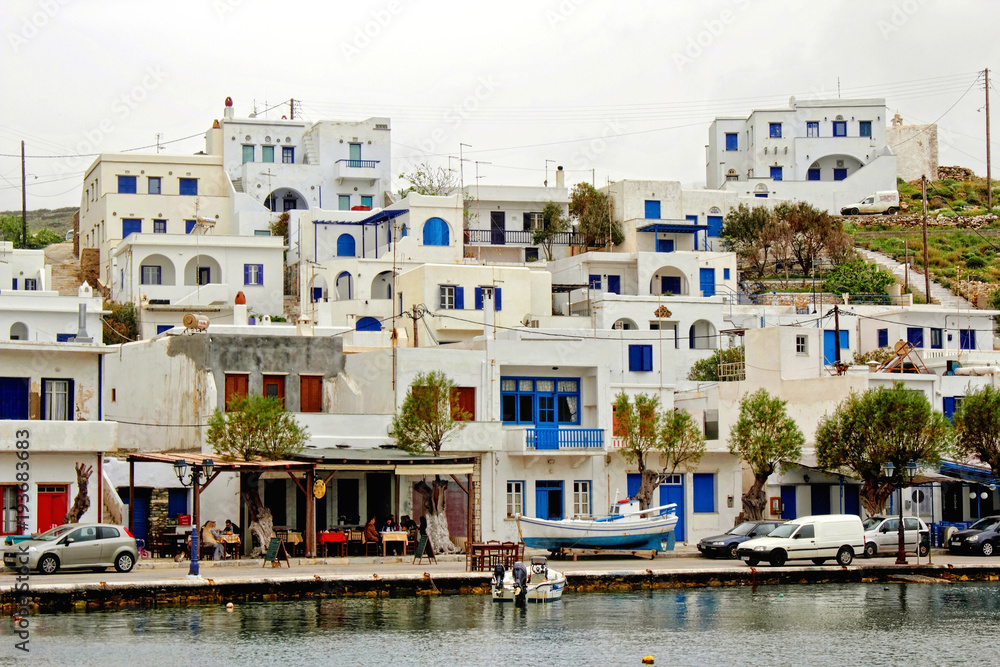 The fishing village of Panormos, Tinos island, Greece.
