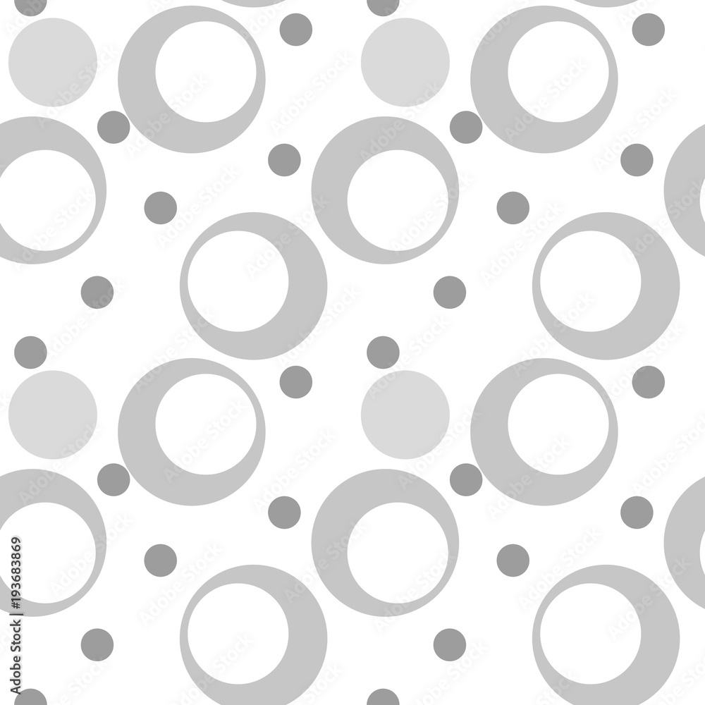 Abstract background with color circles. Seamless pattern