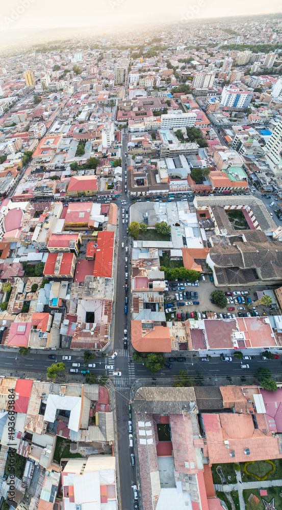 Aerial view of Cochabamba, Bolivia Aerial view of Cochabamba, Bolivia
