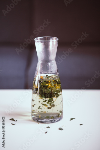 Carafe with herbal tea