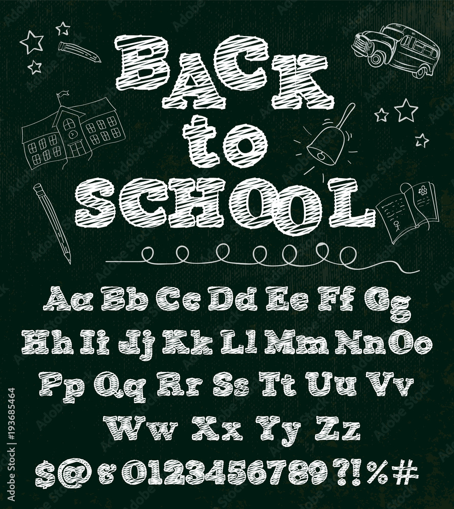 Back to School Font 