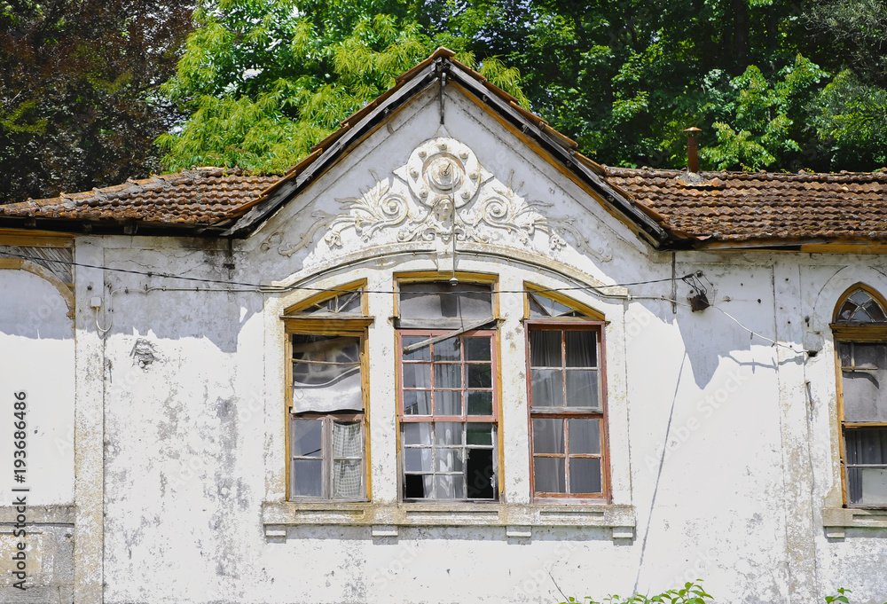 Old Building Facade Windows