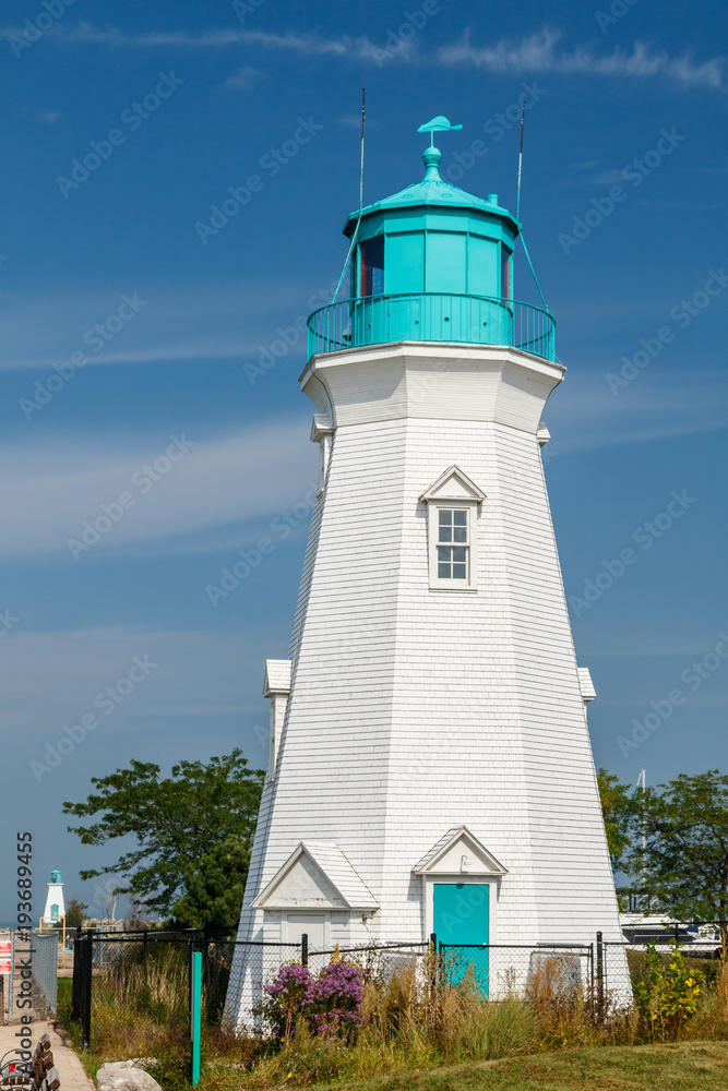 Beautiful lighthouse at Port Dalhousie Harbour, Ontario, Canada