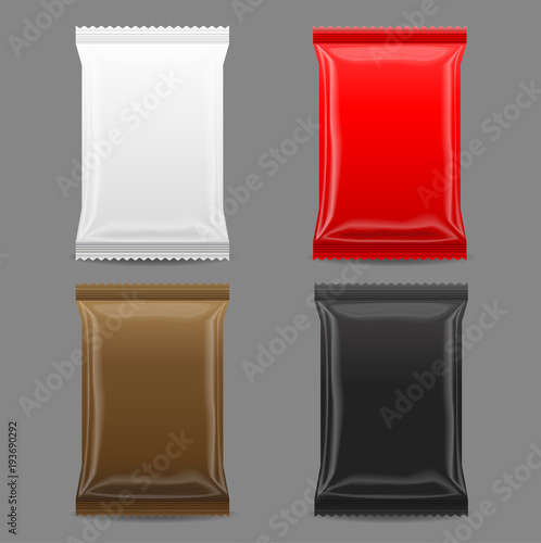 Blank Packaging mock up, 3D, vector