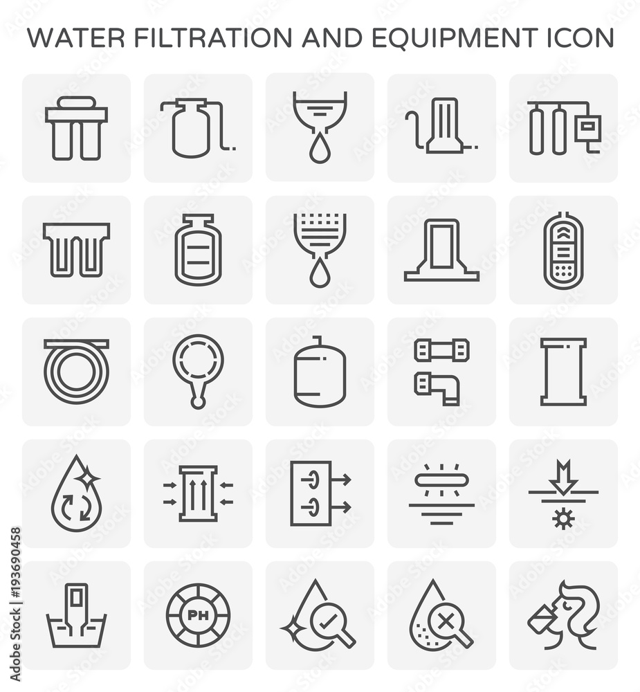 water filtration icon water filtration icon