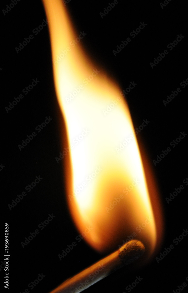 Feuer , Streichholz , Anzünden, Fire , Holz, Makro Stock Photo | Adobe Stock