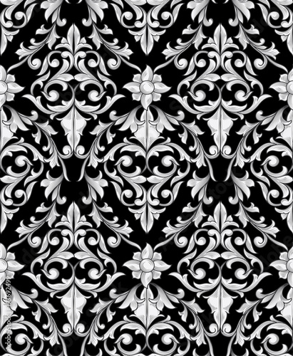Retro decorative seamless pattern