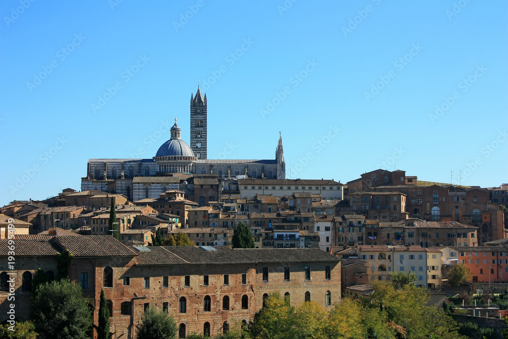 Italy, panorama of the city of Siena