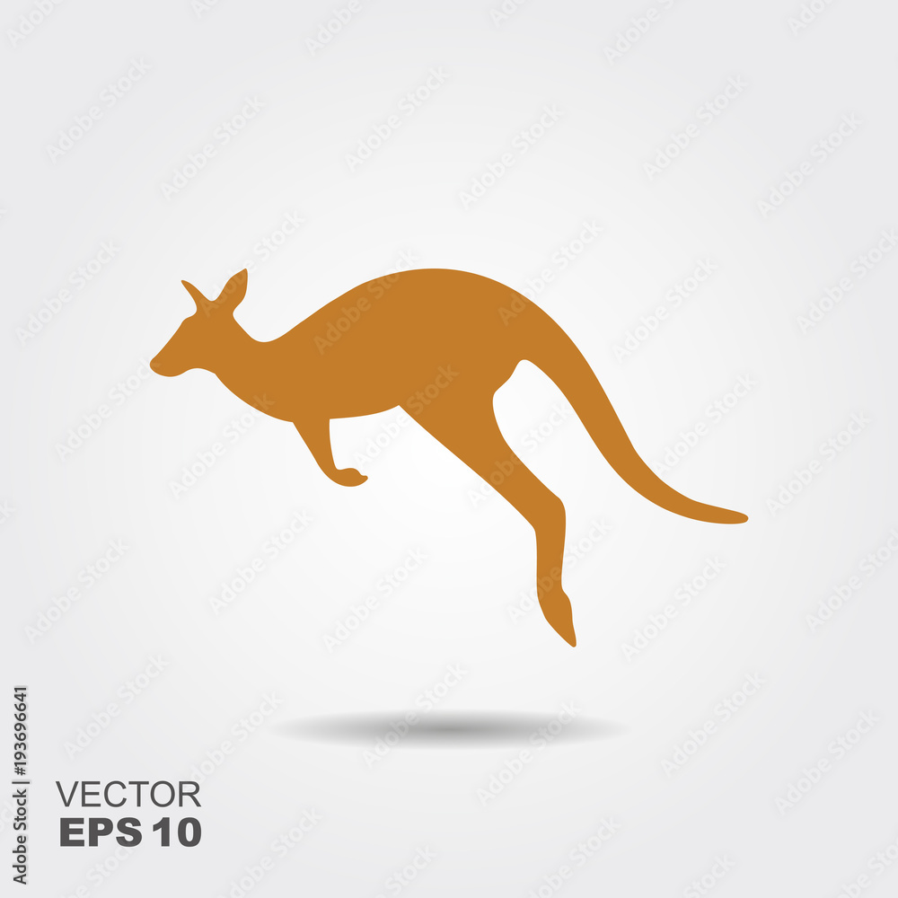 Kangaroo Icon Vector. Simple flat symbol Kangaroo Icon Vector. Simple flat symbol