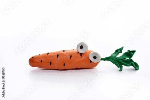 Vegetables made from plasticine.