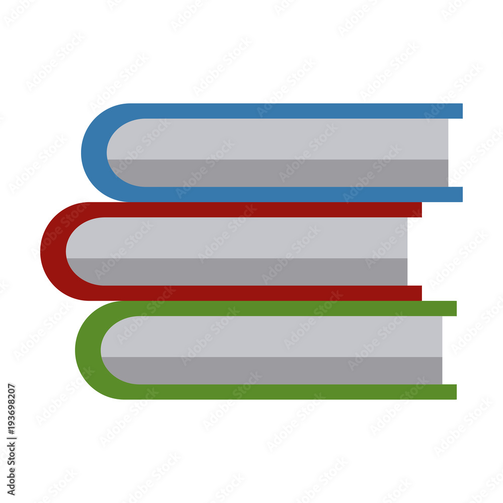 Books piled up icon vector illustration graphic design Books piled up icon vector illustration graphic design