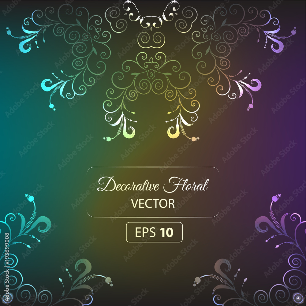 Vector floral background, illustration