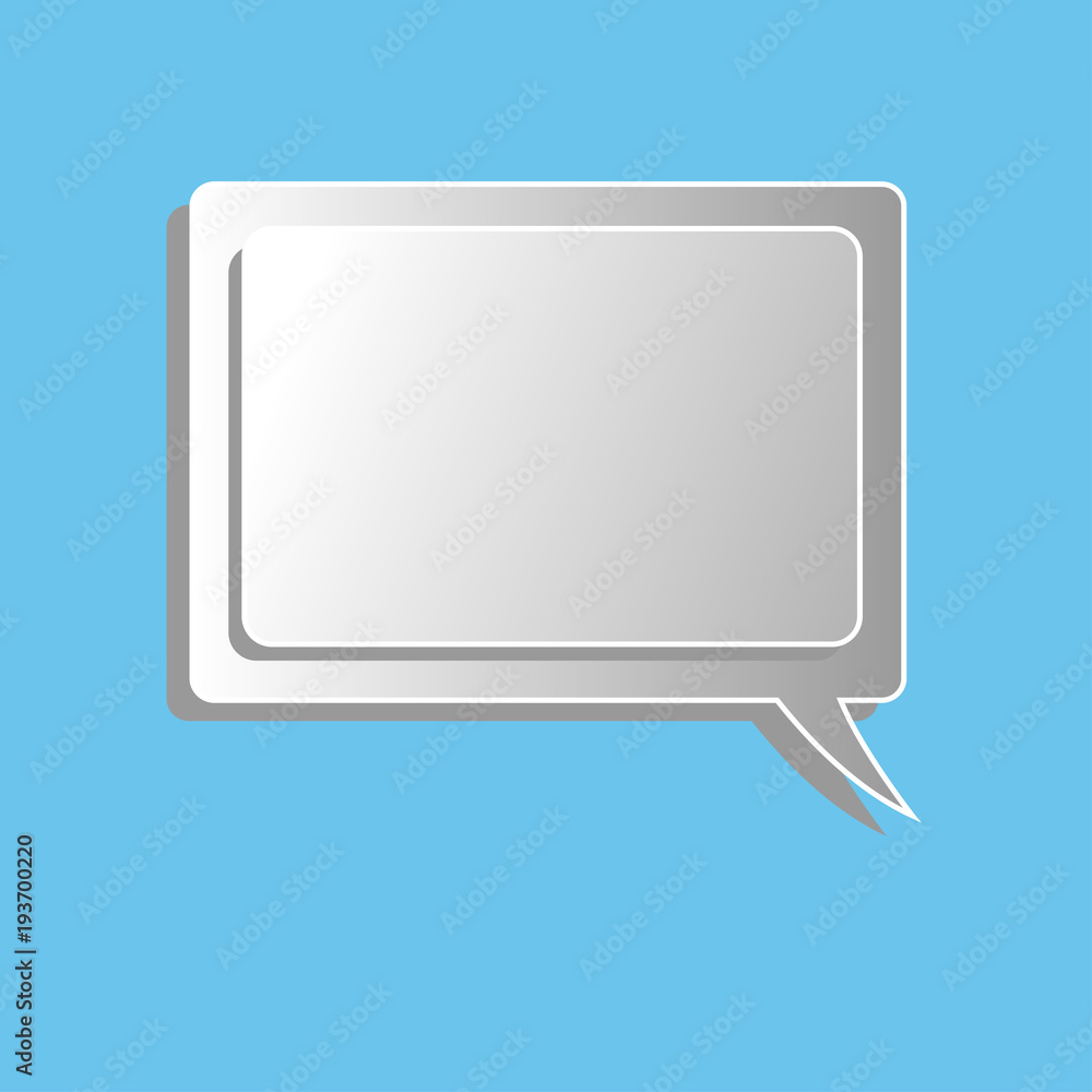 Vector of stickers of speech bubbles. Blank empty white speech bubbles Vector of stickers of speech bubbles. Blank empty white speech bubbles