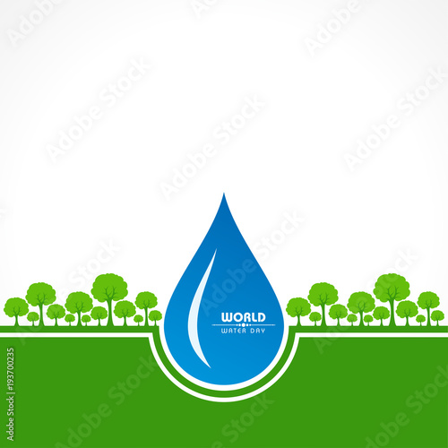Save Nature Concept - World Water Day