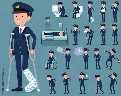 flat type police men_sickness