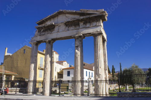 Doric portico by the Roman agora entrance, Athens