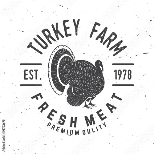 Turkey Farm Badge or Label.