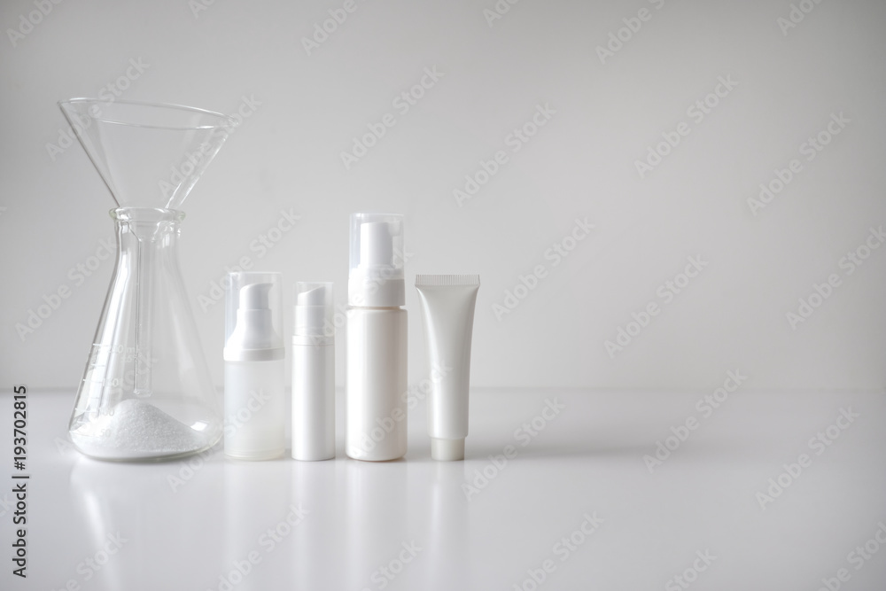 cosmetic laboratory research and development . science bio skincare cream serum product with leaves. natural organic beauty cosmetics concept. cosmetology. cosmetic laboratory research and development . science bio skincare cream serum product with leaves. natural organic beauty cosmetics concept. cosmetology.