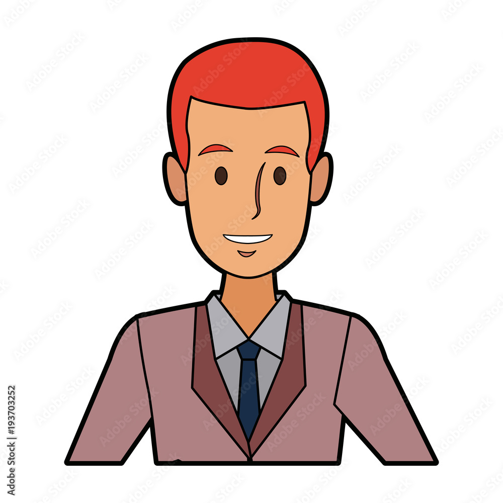 business man suit portrait manager employee or entrepreneur person vector illustration business man suit portrait manager employee or entrepreneur person vector illustration