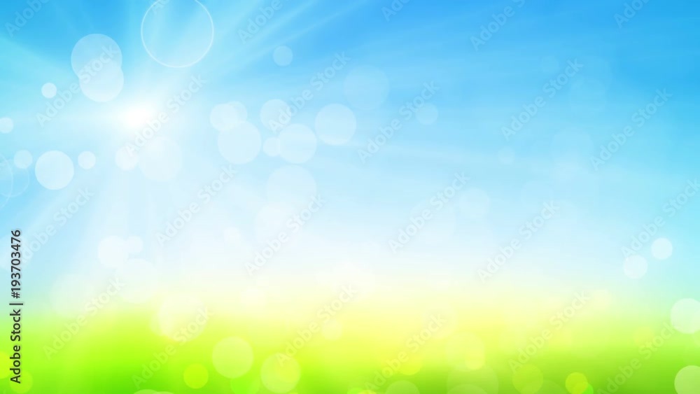 Summer defocused blue sky grass blur, green blue bokeh natural background. Light seamless abstract shine background. Summer defocused blue sky grass blur, green blue bokeh natural background. Light seamless abstract shine background.