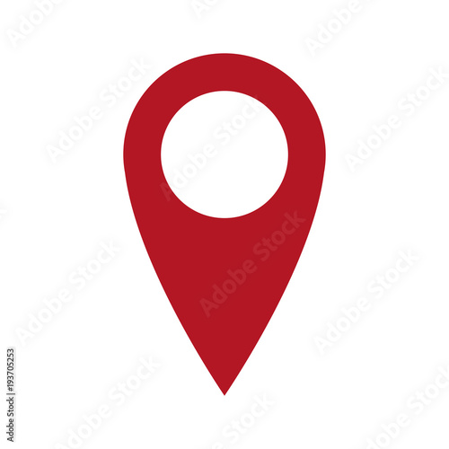 Free Download pointer map location navigation gps icon vector illustration - GFXLoad