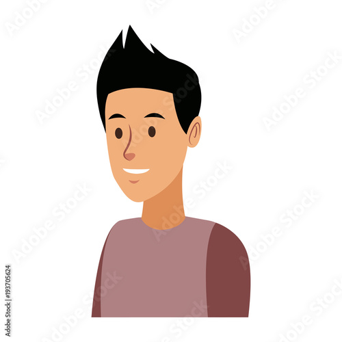 worker portrait of delivery man with cap vector illustration