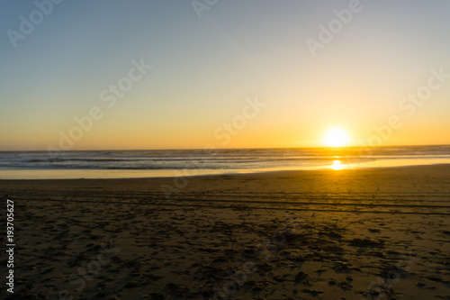 sunset over ocean