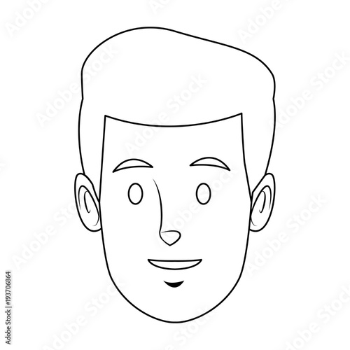 worker portrait of delivery man with cap vector illustration