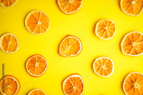 Flatlay with oranges