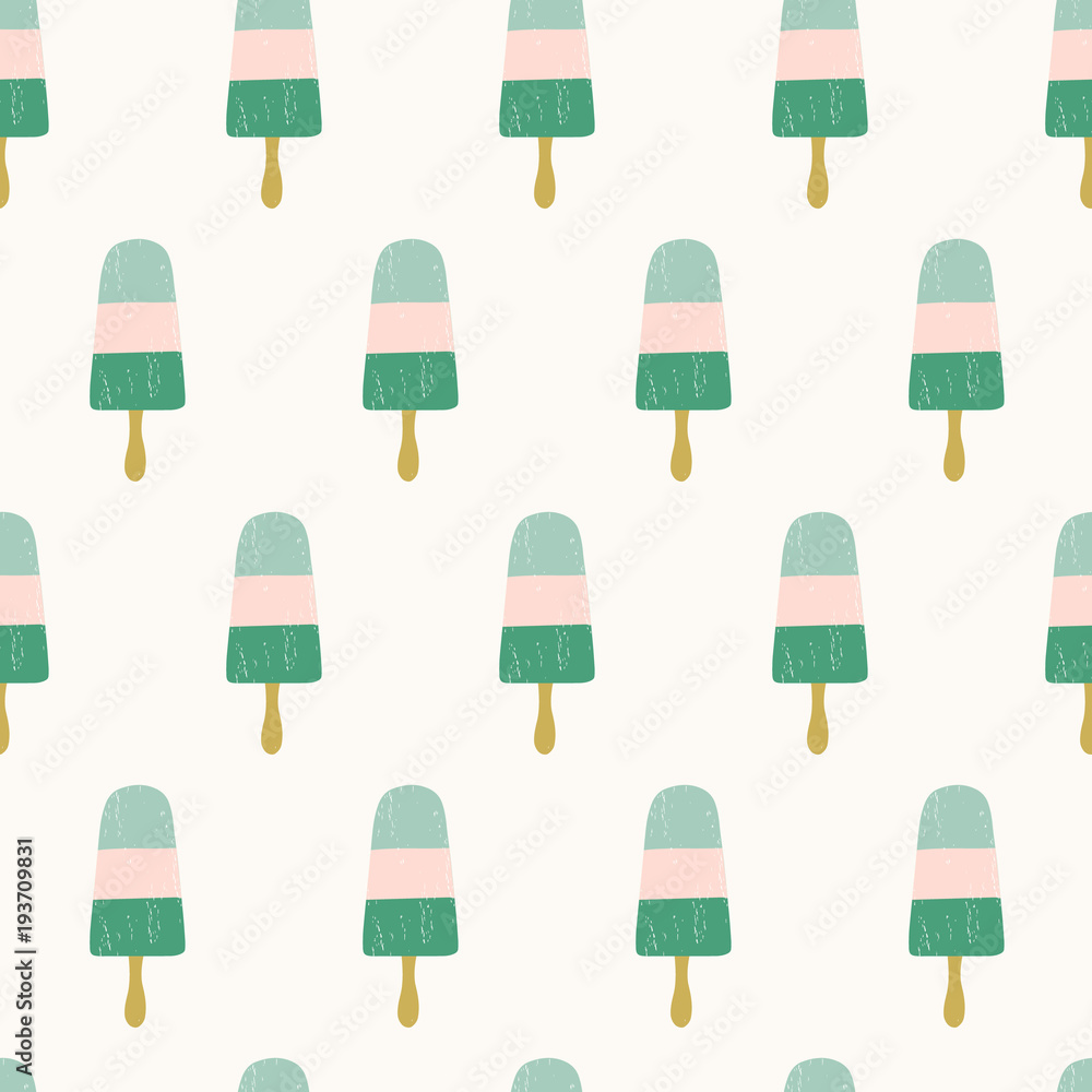 Seamless ice cream pattern. Cute summer background Seamless ice cream pattern. Cute summer background