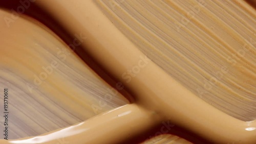 liquid makeup foundation texture smudges. Macro cosmetics texture top view