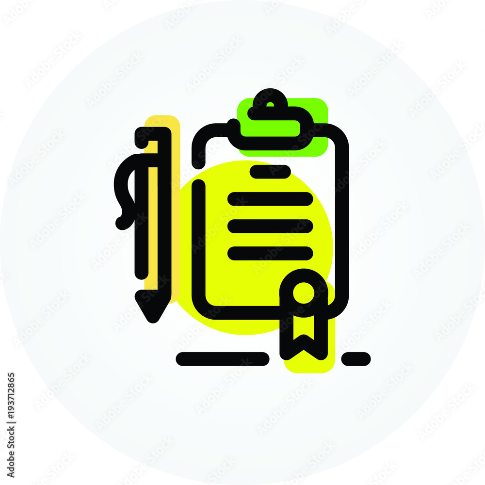 List of important cases. Icon of the tablet folder and pens. Folders and Vail. Vector icon isolated on white background. Fashion contour icon. Icon for website and print. Logo, emblem, symbol. List of important cases. Icon of the tablet folder and pens. Folders and Vail. Vector icon isolated on white background. Fashion contour icon. Icon for website and print. Logo, emblem, symbol.