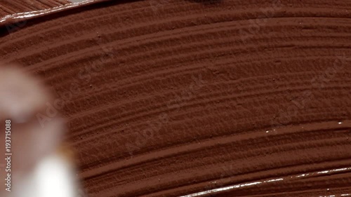 liquid makeup foundation texture smudges. Macro cosmetics texture top view