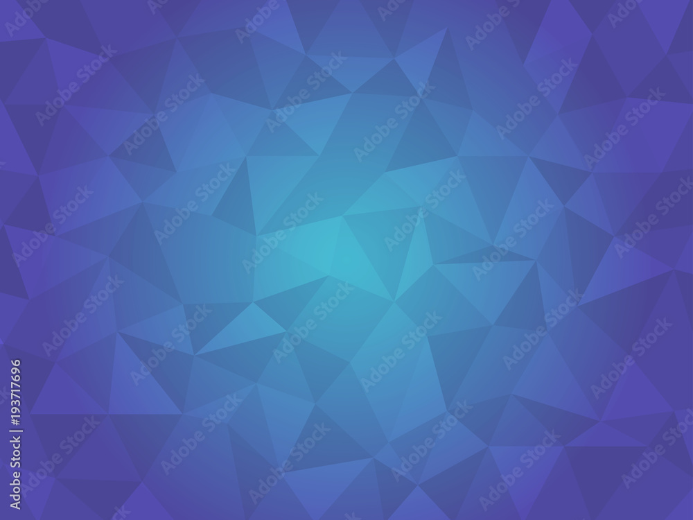 Obraz premium Blue abstract polygonal background. 