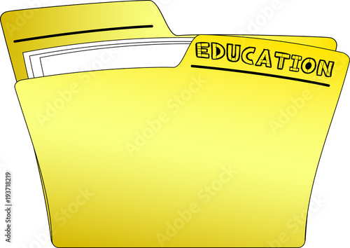 Icon Education Folder - Vector